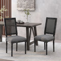 Dining Chair Grey Fabric