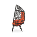 Palazzo Teardrop Chair Brown Pe Rattan Iron Waterproof Fabric