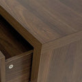 Bologna Bedroom 2 Drawer Nightstand Walnut Mdf