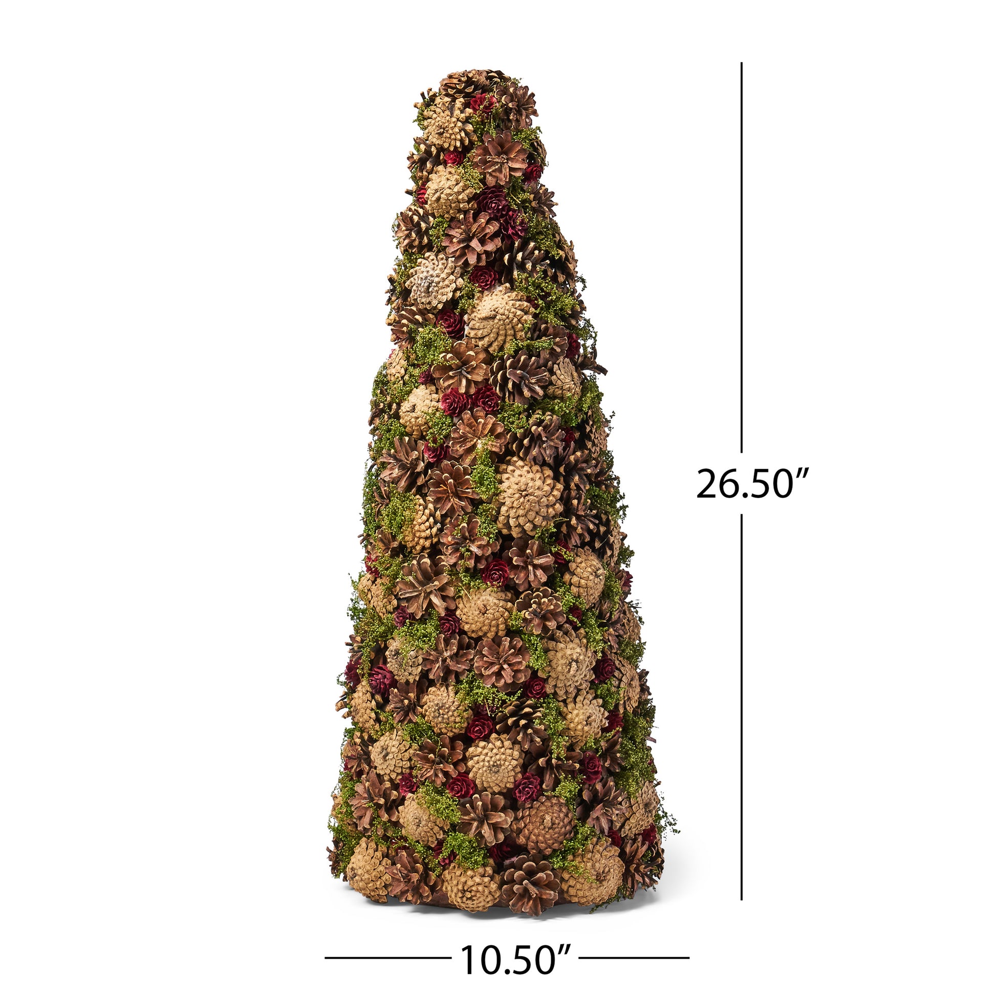 Pine Cone Table Top Tree Natural Foam