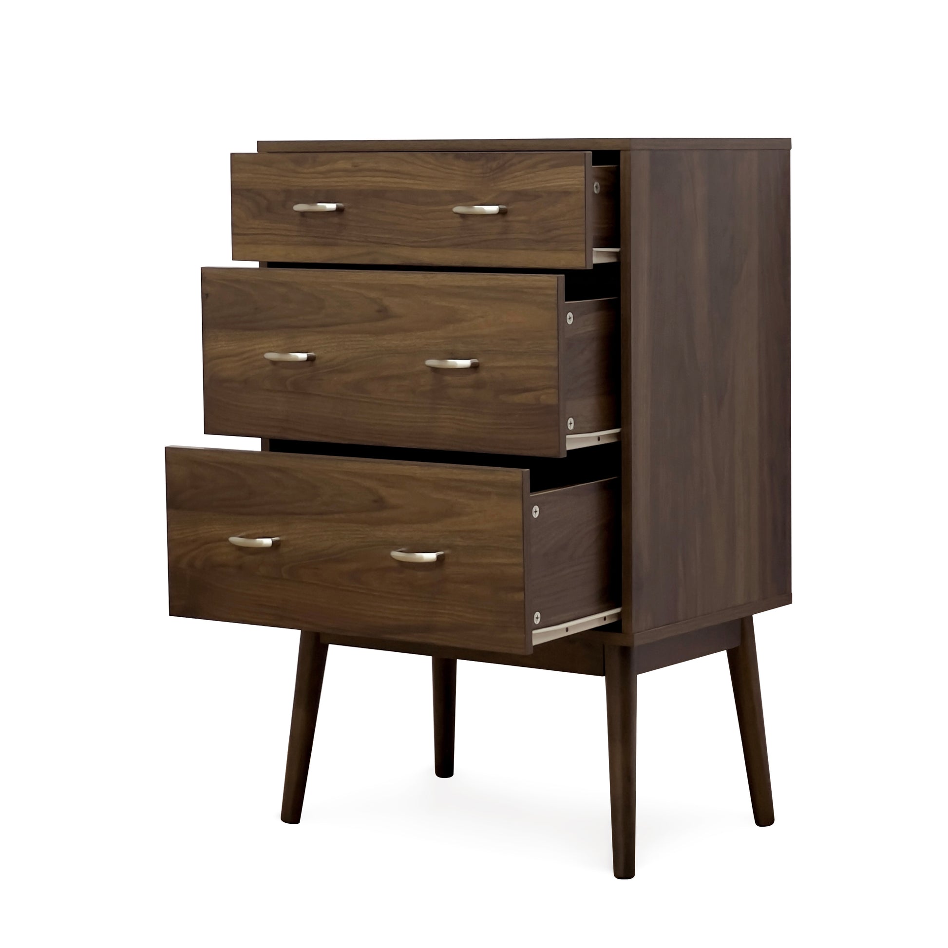 Disa 3 Drawer Chest Walnut Mdf