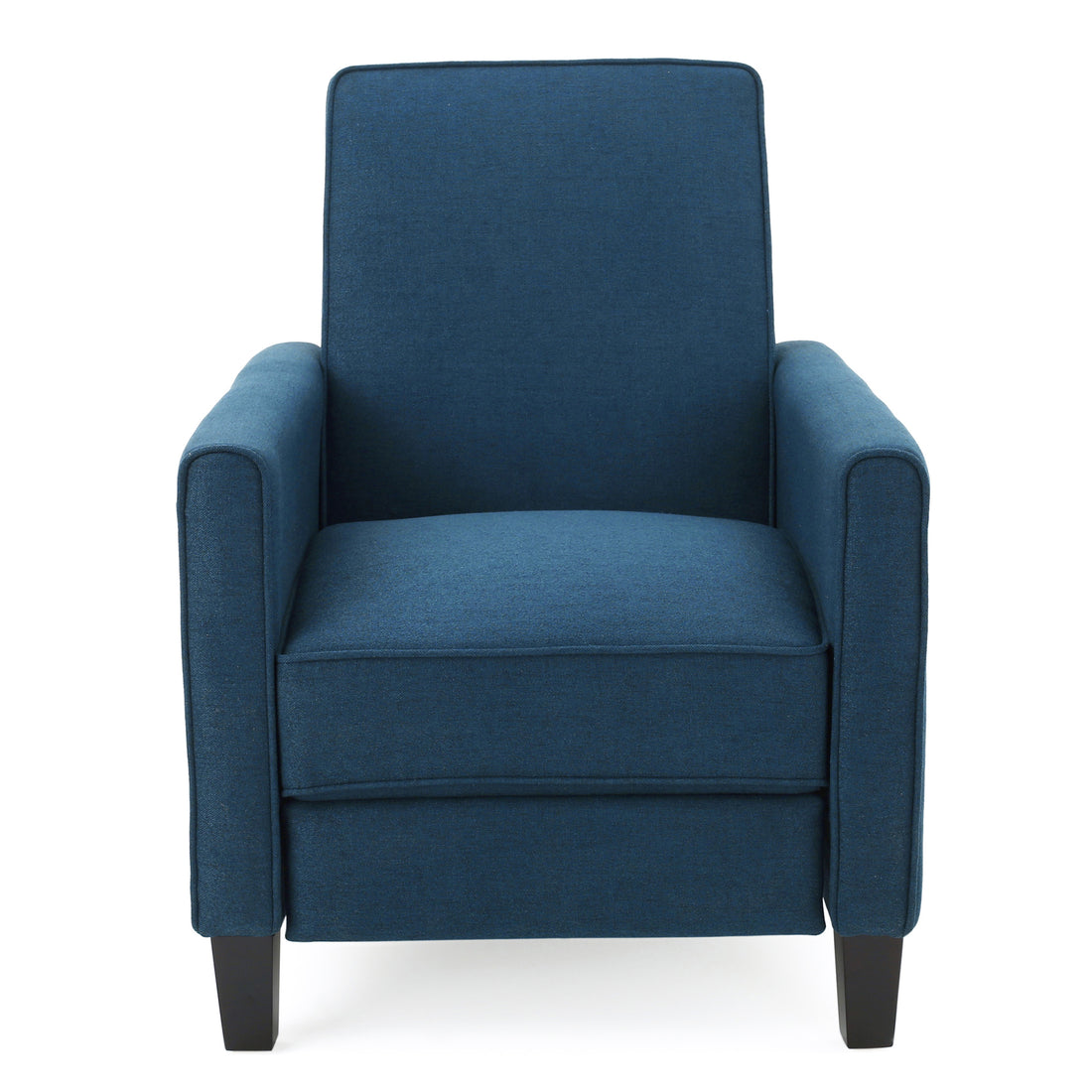 Navy Blue Fabric Push Back Chair For Elegant Home D Cor Navy Blue Fabric