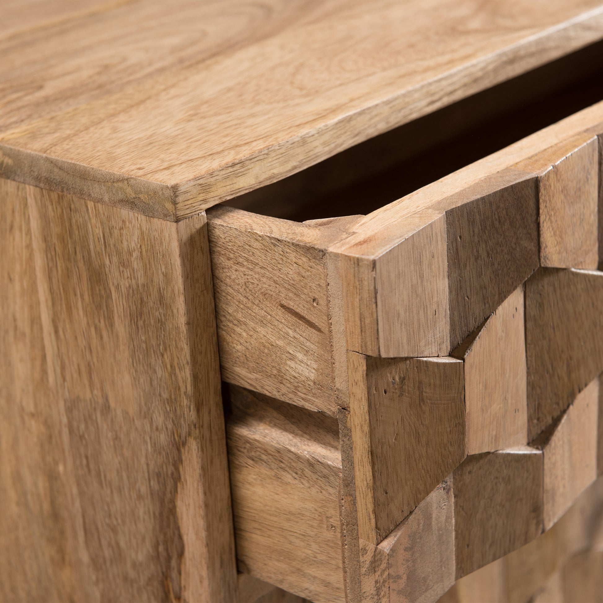 3 Drawer Chest Kd Legs - Natural Wood