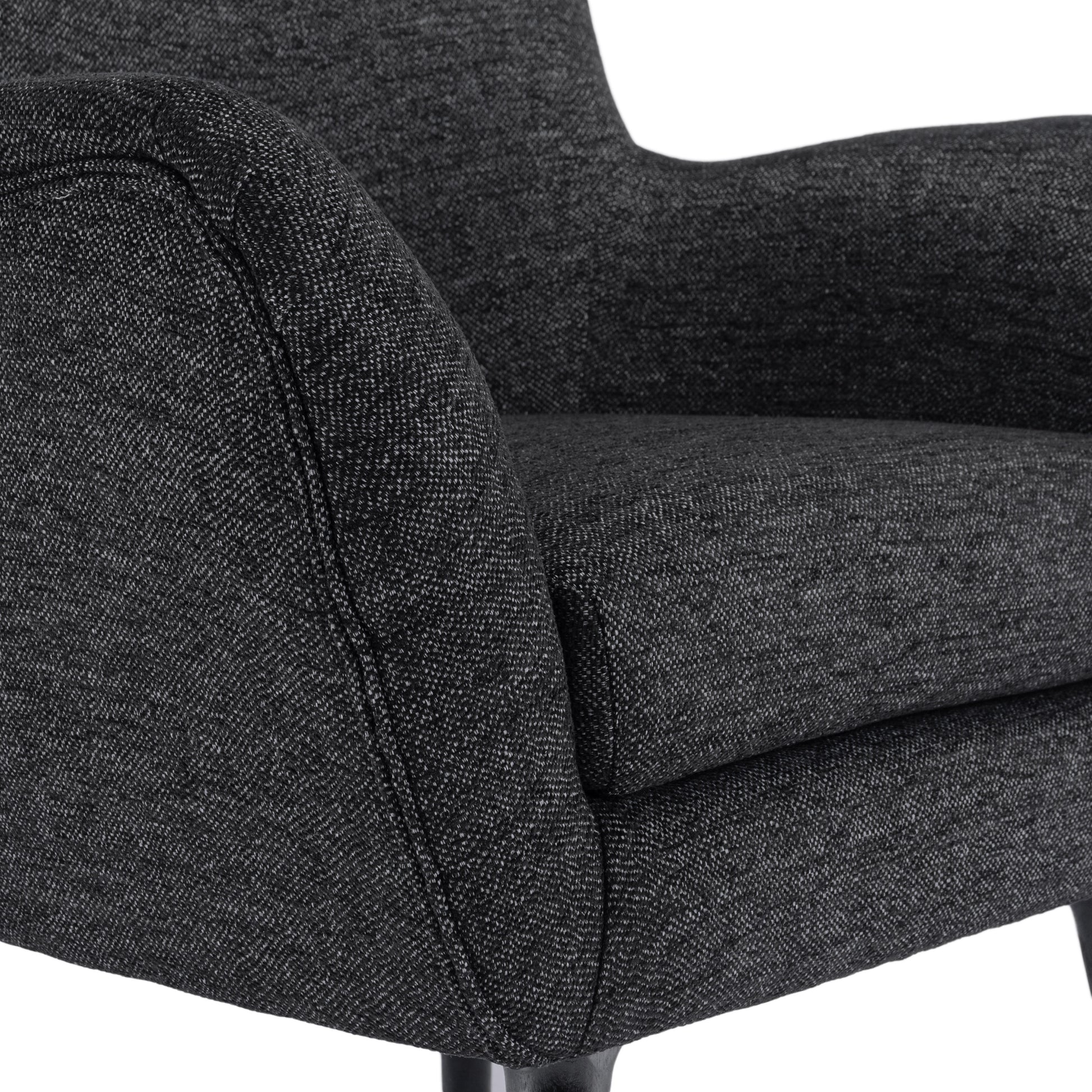 Arm Chair Black Fabric