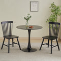 Round Dining Table Small Black Kitchen Table 31.5