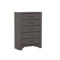 Junipe Brown 5 Drawer Chest Brown Engineered Wood