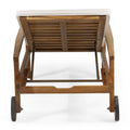 Jason Chaise Lounge Teak Fabric