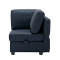 Palmilla Corner Sofa Blue Blue Polyester 1 Seat