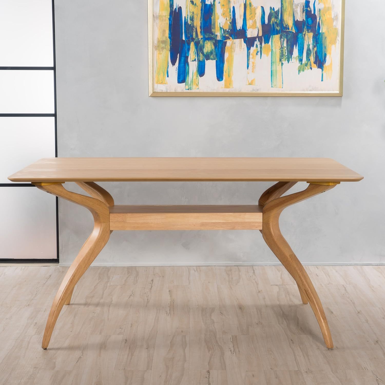 Dining Table Oak Rubber Wood