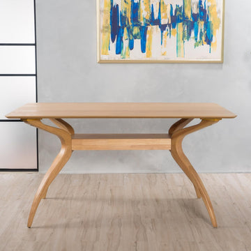 Dining Table Oak Rubber Wood