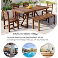 High Quality Acacia Wood Outdoor Table And Chair Set, Suitable For Patio, Balcony, Backyard Natural Wood Acacia Wood