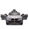 Bmw M4 12V Kids Ride On Painting Toy Car 2.4G W Parents Remote Control,Three Speed Adjustable,Power Display, Usb,Mp3 ,Bluetooth,Led Light,Story,A Handle With Wheels And A Pull, Easy To Carry Silver Polypropylene