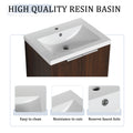 48 Inch Soft Close Doors Bathroom Vanity With Sink, Two Small Storage Shelves, 24