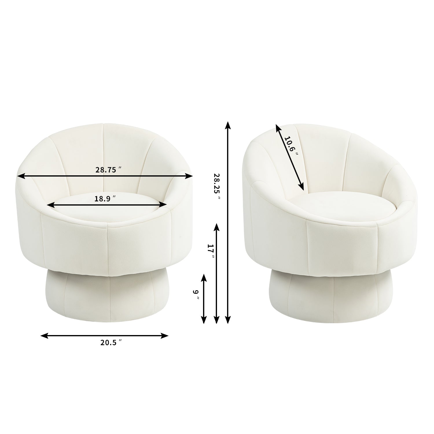 Mid Century Modern Accent Chair With Wood Frame, Upholstered Swivel Chair For Living Room Chairs With Waist Cushion, Reading Armchair For Bedroom Sunroom Beige Bedroom Modern Foam Velvet