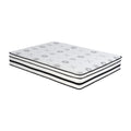 12 Inch Queen Mattress Highlyquilted Cover Hybrid Mattress, White, Plush Foam Mattress In A Box, Luxury Comfort Mattress White Bedroom Foam Spring Queen