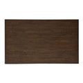 Wood Dining Table Brown Brown Rectangular Rubber Wood