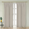 Newport Cotton Lining Window Curtains For Bedroom, Linen Curtains For Living Room, 108 Inches Long Curtains For Living Room, Greige Greige Linen