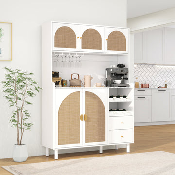 Accent Storage Cabinet, Suitable For Living Room, Bedroom, Dining Room, Study White Mdf