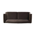 Elaine Camel Back Sofa Accents, Deep Brown Performance Velvet Brown Foam Velvet 3 Seat