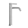 Bathroom Modern Tall Faucets Single Handle One Hole Lavatory Bathroom Sink Faucet Brushed Nickel Cartridge Valve Bathroom 1 Hole Faucets Stainless Steel