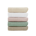 Oversized Quilted Throw With Soped Edges Seafoam 60X72