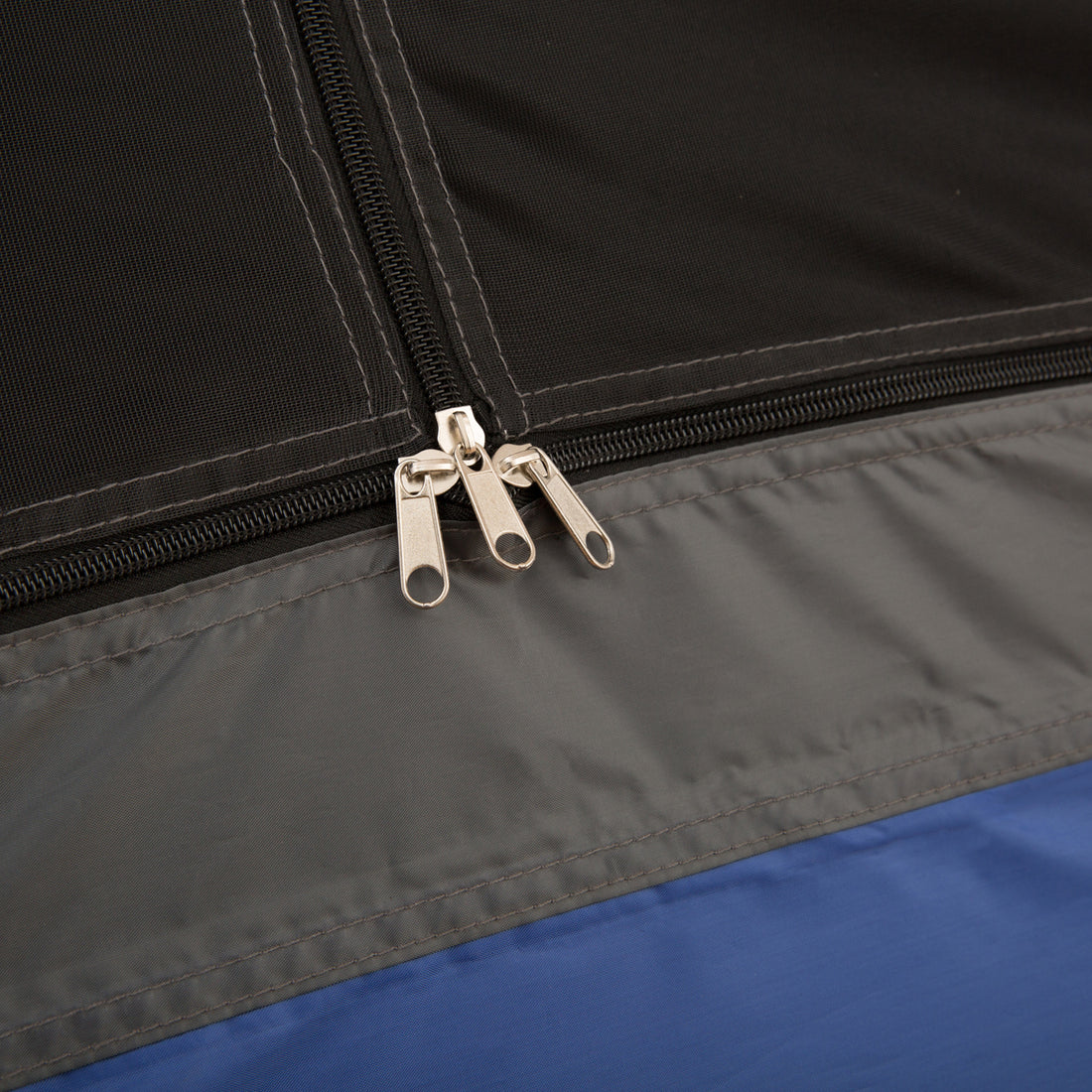 Outsunny 12Ft Camping Tent 6 7 Person 4 Season With 8 Mesh Windows, Outdoor Teepee Tent With Waterproof Material For Family And Friends Camping Blue Polyester