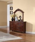 Mirror In Walnut Walnut Brown American Traditional Birch Wood