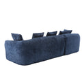 Coolmore Boucle Sofa 3 Seater For Living Room Oversized Comfy Sofa L Shape Sofa Couch With Chaise Home Furniture Sleeper Sectional Sofa For Apartment, Office Left Hand Facing Blue Blue Primary Living Space Foam Boucle 3 Seat