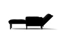 Black Multi Functional Adjustable Sofa, Convertible Lounge Chair And Guest Bed Black Velvet Metal Primary Living Space Medium Soft Loose Back Pillow Top Arms Foam Fabric Metal 1 Seat