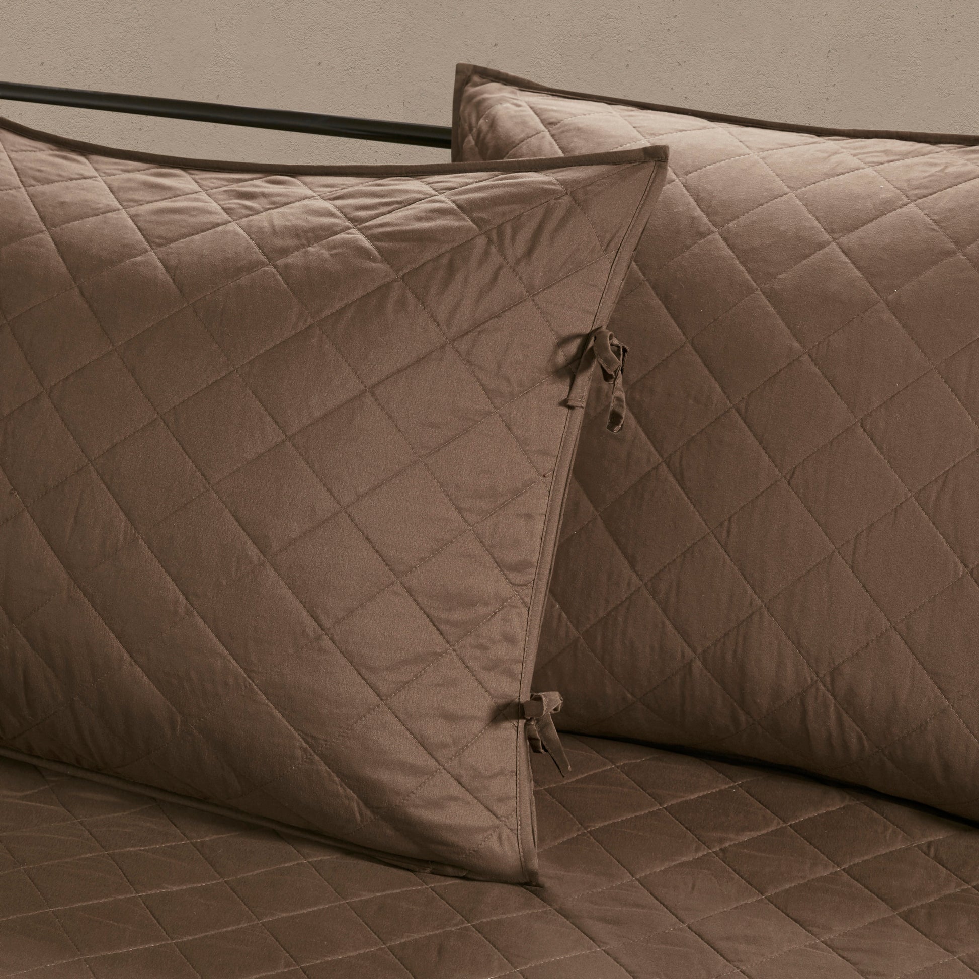 6 Piece Reversible Daybed Cover Set Brown Daybed Brown Microfiber