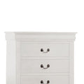 White 5 Drawer Chest With Metal Handles White Bedroom Particle Board Mdf