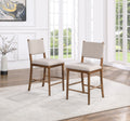 Oslo Counter Chair Set Of 2 Light Brown Light Brown Wood