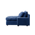 Modern Luxury Sofa Couch For Living Room Quality Corduroy Upholstery Sleeper Sofa Bed Daybed Navy Blue Blue Corduroy 1 Seat