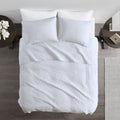3 Piece Quilt Set White Full Queen Full White Cotton
