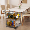 Home Bar Serving Cart, Microwave Cart, Coffee