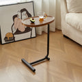 Brown C Shaped Side Table, Small Sofa Table For Living Room Brown Metal