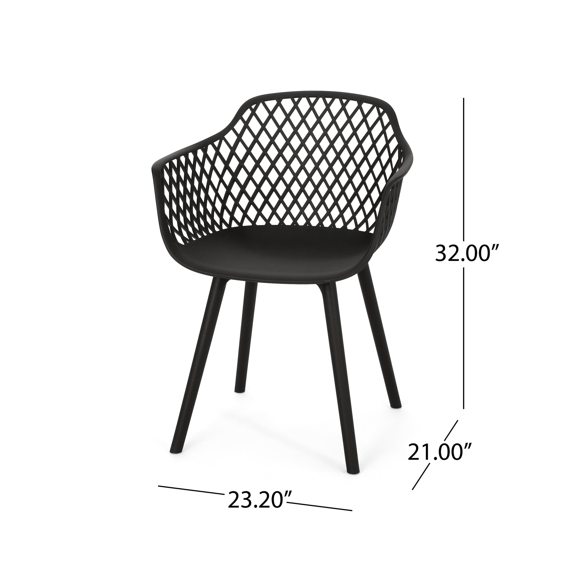 Poppy Chair Black Polypropylene