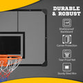 Soozier Wall Mounted Basketball Hoop With 45