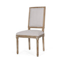 Dining Chair Light Grey Fabric