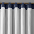 Curtain Panel Only 1 Pc Panel White Blue Polyester