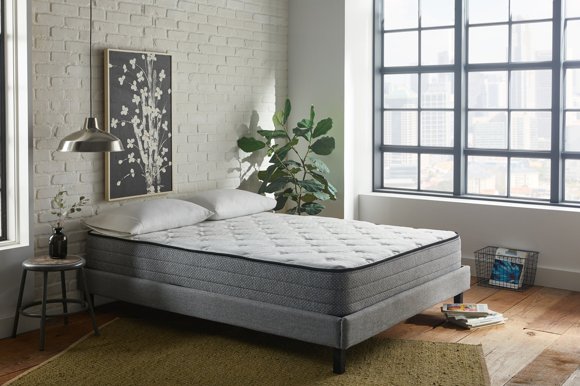 10" Twin Xl Mattress With Gel Memory Foam 884 Pocketed Coil White Gray Memory Foam And Polyurethane Foam Fabric Twin Xl