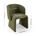 Modern Accent Chair Green Single Sofa Chair,Upholstered Side Chair Teddy Comfy Chair For Dining Room Bedroom Living Room Reception Green 1Pc Green Primary Living Space Modern Foam Teddy