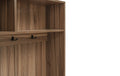 Closet, Suitable For Living Room, Entryway, Bedroom Walnut Mdf