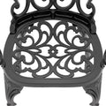 Cushions In Random Colors 7 Piece Set Of Cast Aluminum Patio Furniture With Cushions Yes Complete Patio Set Black Seats 6 Rust Resistant Frame Water Resistant Cushion Garden & Outdoor Complete Patio Sets Aluminium