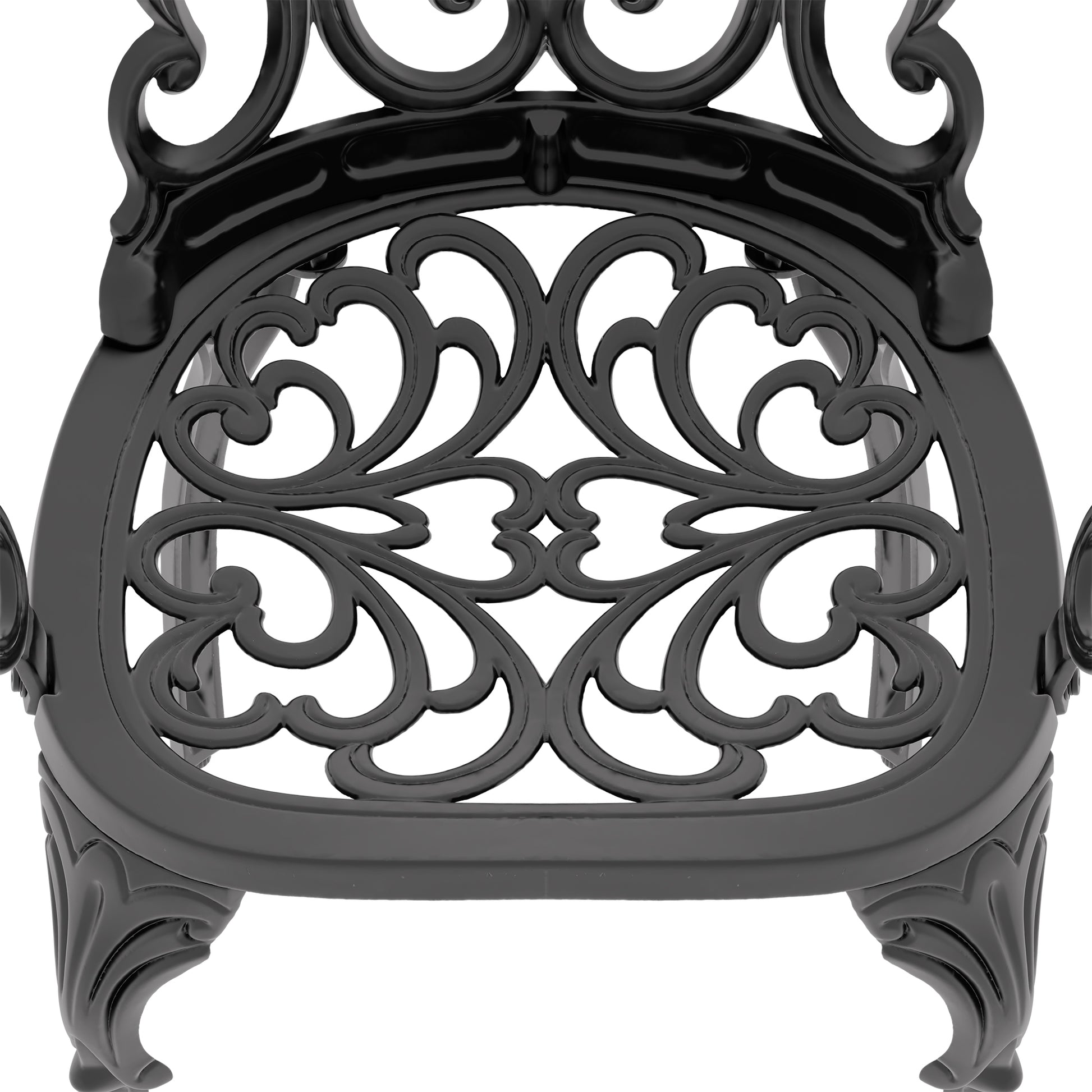 Cushions In Random Colors 5 Piece Set Of Cast Aluminum Patio Furniture With Cushions Yes Dining Set Black Khaki Seats 4 Rust Resistant Frame Water Resistant Cushion Garden & Outdoor Complete Patio Sets Aluminium