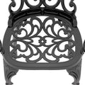 Cushions In Random Colors 3 Piece Set Of Cast Aluminum Patio Furniture With Cushions Yes Complete Patio Set Black Seats 2 Rust Resistant Frame Water Resistant Cushion Garden & Outdoor Complete Patio Sets Aluminium