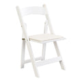 Upholstered Folding Chair,Space Saving, Easy To Carry, ,4Pcs,Beige Cushion White Shelf,Dining Room Beige White Wood