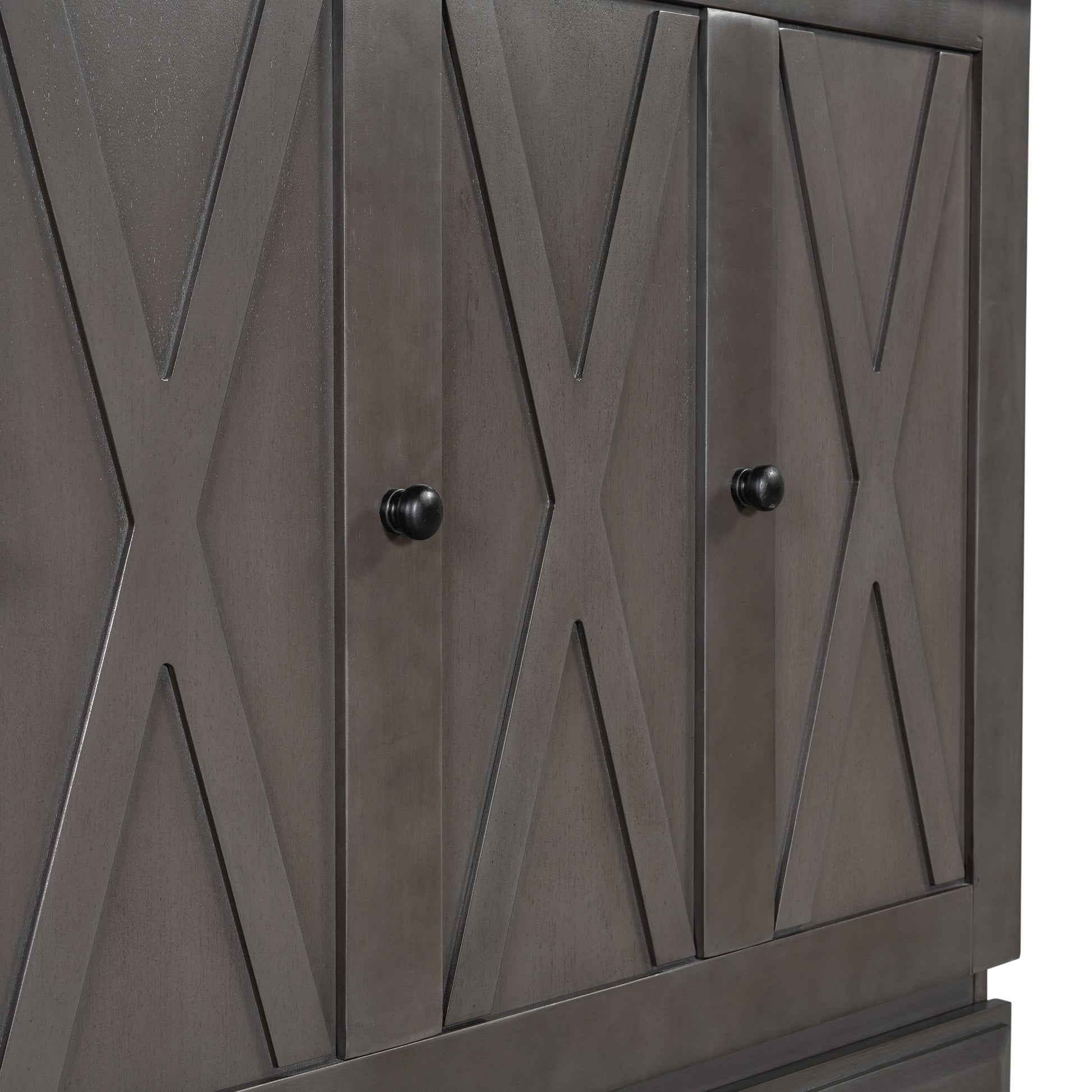 Solid Pine Murphy Bed Chest Cube Cabinet Bed With Charging Station And Large Storage Drawer For Home Office Or Small Room,Full,Gray Box Spring Not Required Full Gray Wood Gray Pine Murphy Solid Wood Mdf