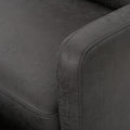Recliner Chair Double Seats Slate Microfiber