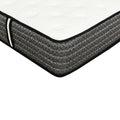 Premium 12 In. Pocket Coil Hybrid Mattress, Queen, Plush Gel Memory Foam Mattress, White Gray Grey White Bedroom Contemporary,Modern Memory Foam Polyester Queen